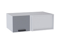 Шкаф верхний глубокий угловой УВГ кухня Осло (Белый/Карбон сакура)