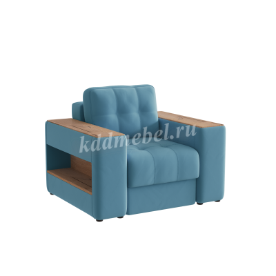 Кресло Доро (Светло-голубой/Дуб канадский)