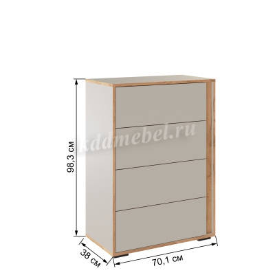 Комод Асцелла (Кашемир/Дуб крафт золотой)