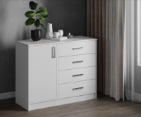 Катрин-6 комод Белый древесные поры Катрин-6 комод Белый древесные поры