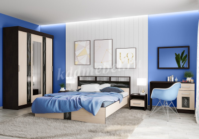 Стол косметический Эрика (Венге/Дуб молочный)