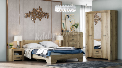 Комод Квадро-33 1400 (Дуб Делано светлый)