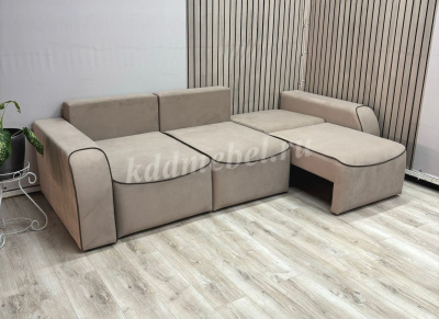 Диван-кровать Бафи-2 БД Комбинация 2 (Романо Мокко/Ньютон Дарк Браун)