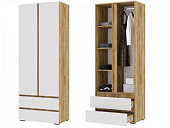 Шкаф Хелен 2-х створчатый ШК 01 (Крафт золотой/Белый)