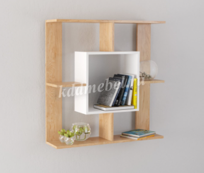 Полка Эра №1 (Дуб сонома/Белый текстурный)