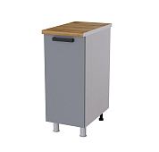 Шкаф нижний глубокий Г35Р кухня Нагано без столешницы (Белый/Ясень анкор темный) 