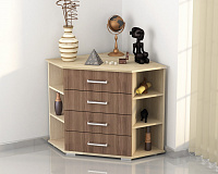 Комод Катрин-7 (Ясень шимо темный/Дуб сонома)