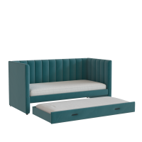 Домани кровать Нега велюр бирюза откр