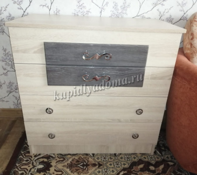 Комод Мадлен (Дуб сонома/Дуб Шале серебро)