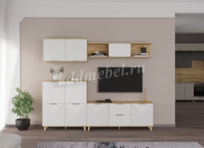 Полка Остин 4 (Бунратти/Белый)