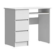 Стол письменный левый Лето МС-6 (Белый)