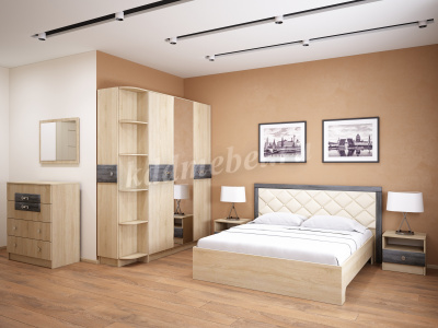 Комод Мадлен (Дуб сонома/Дуб Шале серебро)