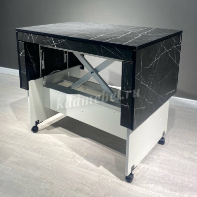 Стол Трансформер-14 (Белый/Камень Пьетра)