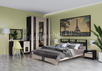 Тумба прикроватная Эрика (Венге/Дуб молочный)