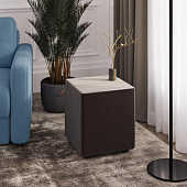 Пуф Стивен (Коричневый/Сандал белый)