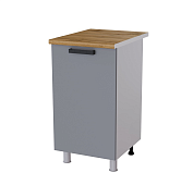 Шкаф нижний 45Р кухня Осло без столешницы (Белый/Карбон мята)