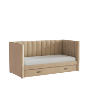 Домани кровать Нега велюр бежевый