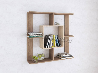 Полка ПН-1 (Ясень шимо темный/Дуб сонома)