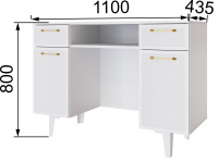 Толедо спальня с размерами стол косм копия