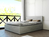 Кровать Мерида 1.8 с ламелями (Светло-серый)