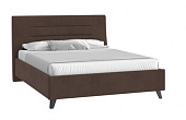 Кровать Веста 1.6 с подъемным механизмом (Микровелюр/Шоколад)