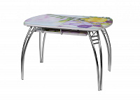 Стол обеденный раздвижной Паук В1 (Цветы)