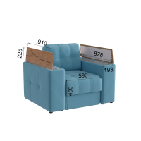 Кресло Нви_открытый_Светло-голубой