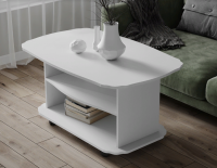 Консул-2 стол журнальный Белый древесные поры