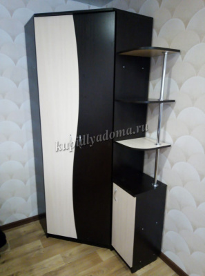 Шкаф угловой Немо правый (Венге/Дуб млечный)