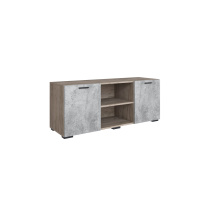 Дублин тумба тв_дуб крафт серый+цемент