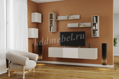 Полка навесная Сириния (Кашемир/Сантьяго софт)