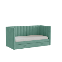 Домани кровать Нега велюр мятный