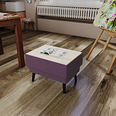 Стол журнальный Майя (Винный/мдф клен кремовый)