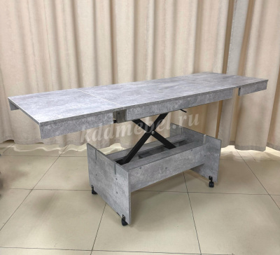 Стол Трансформер-14 2 кат. (Цемент темный)