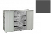 Комод Вита-17 фреза №2 (Графит) (2 кат.)