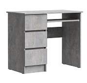 Стол письменный левый Лето МС-6 (Цемент светлый)