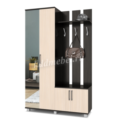 Прихожая Лира с зеркалом (Венге/Дуб млечный)