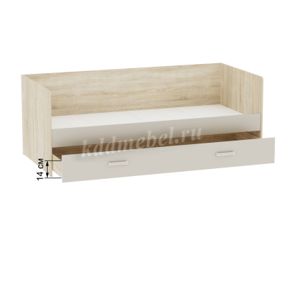 Кровать универсальная Бланка (Дуб сонома/Кашемир)