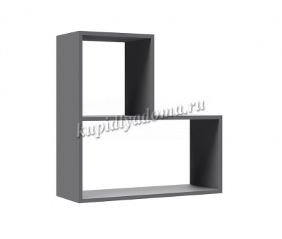 Полка навесная ГН-1 Гира (Графит серый)