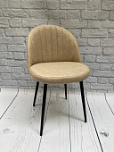 Стул обеденный Честер велюр (Бежевый bern 12/Черный конус)