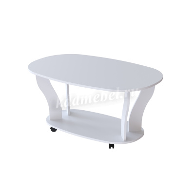 Стол журнальный Консул-3 (Белый древесные поры)