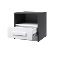 подростковая Кэнди КТ-1 откр графит серый белый с тиснением древесные поры отк