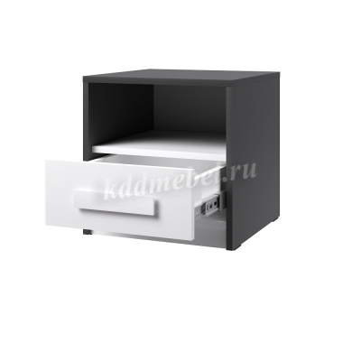 Тумба Кэнди КТ-1 (Графит/Белый)