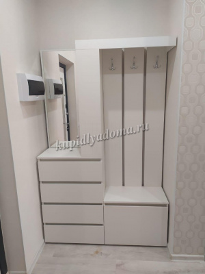 Прихожая Хелен ПР 01 (Шагрень белый)