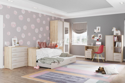 Комод Бланка (Дуб сонома/Кашемир)