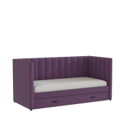 Домани кровать Нега велюр винный