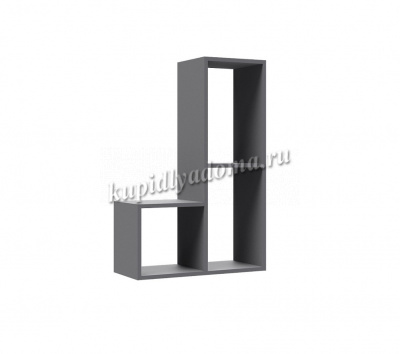Полка навесная ГН-2 Гира (Графит серый)