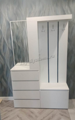 Прихожая Хелен ПР 01 (Шагрень белый)