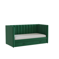 Домани кровать Нега велюр изумрудный