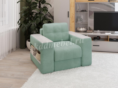 Кресло Доро (Мятный/Холст белый)